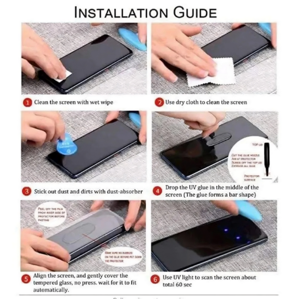 OnePlus Ace 3 UV Tempered Glass Screen Protector - Image 7